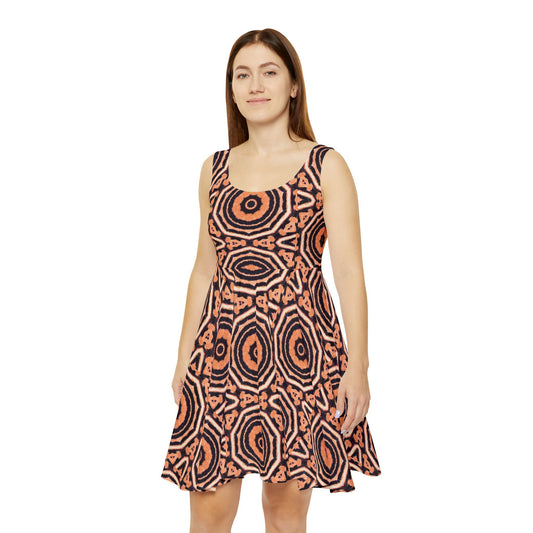 Women's "EYECEE" Cymatic Print Skater Dress