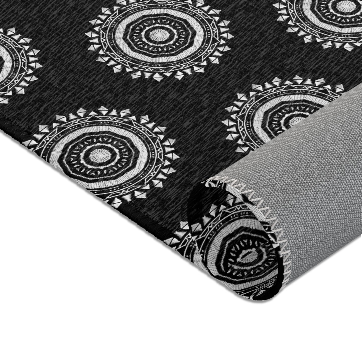 MAYA Cymatic Area Rug (Black) - Modern Home Decor