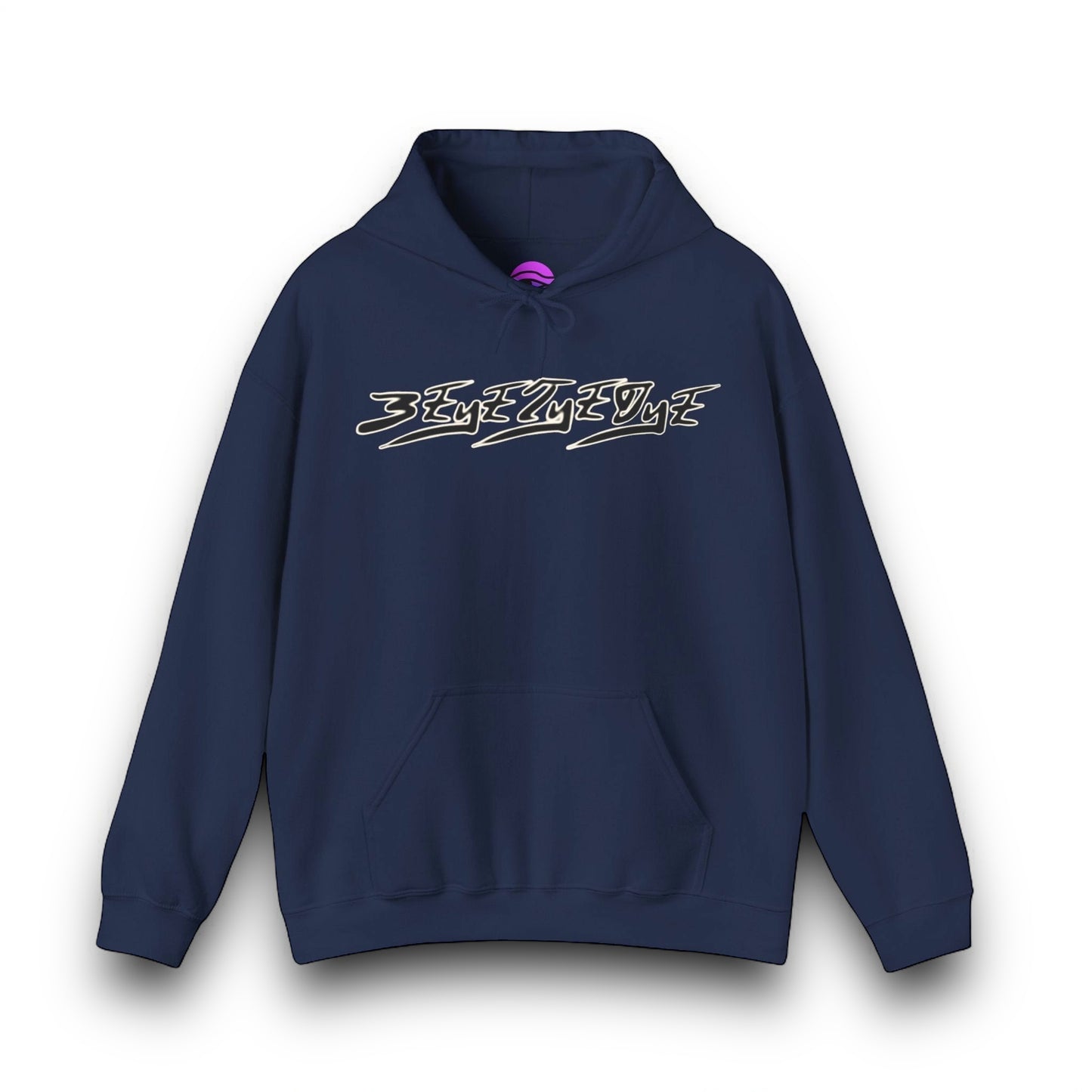 Men's 3ETD Noir "MAYA" Cymatic Print Hoodie