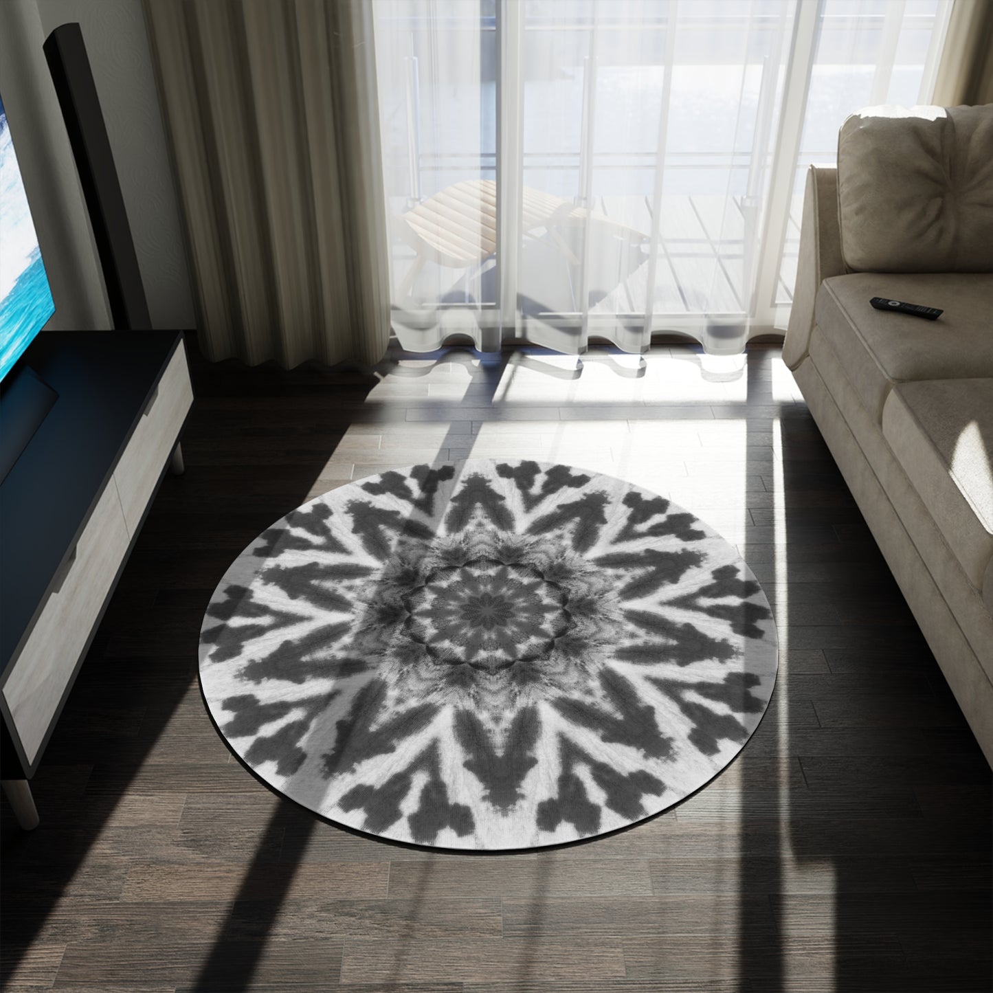 GETA Cymatic Round Rug (Noir)