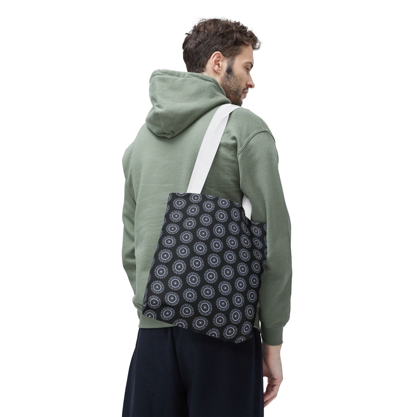 MAYA Cymatic Aop Customisable Tote Bag (Black)
