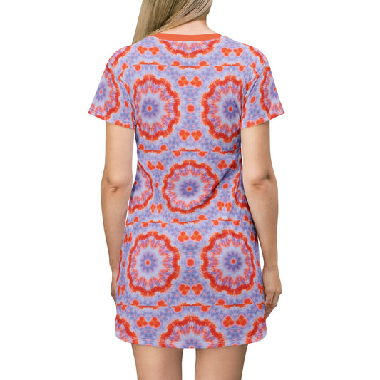 Women's "NEBU" AOP T-Shirt Dress