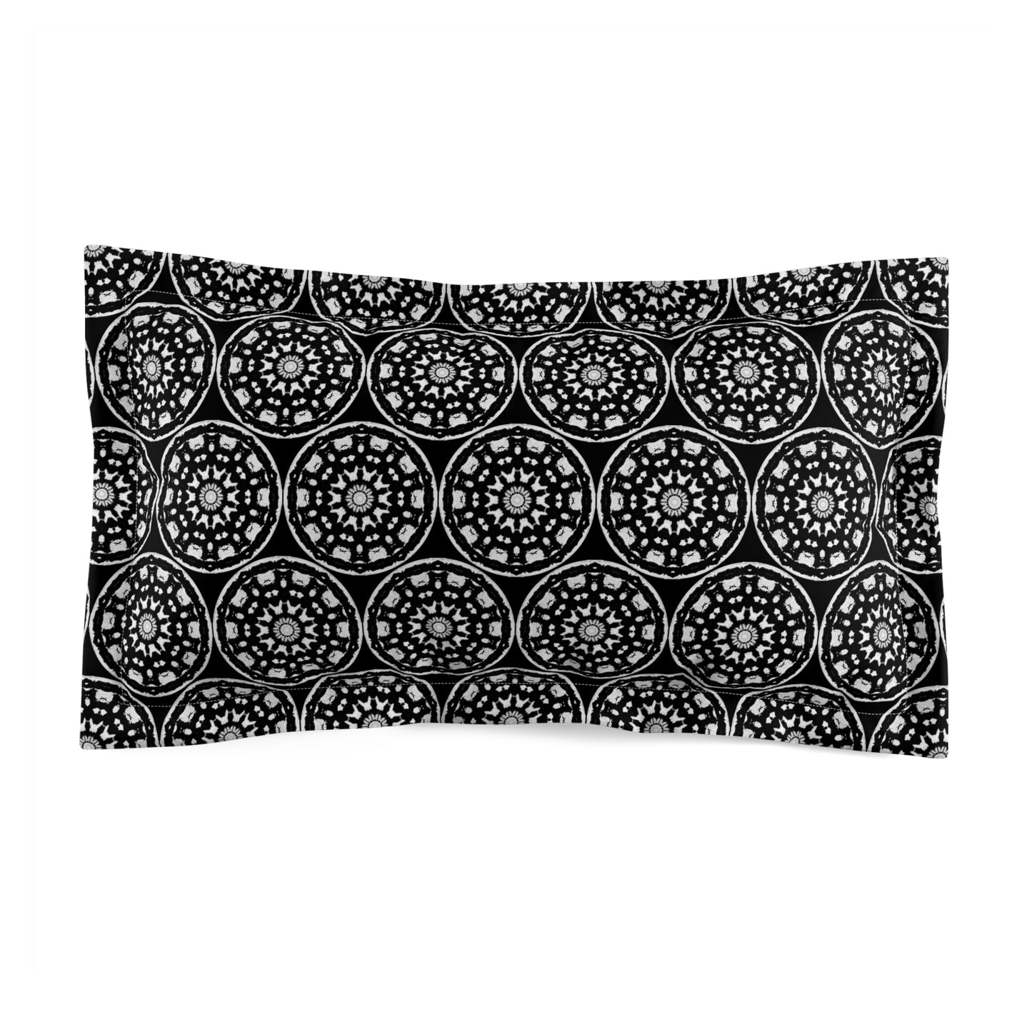 "STMPUNK" Cymatic AOP Pillow Sham (Black) - Cosy Bedding