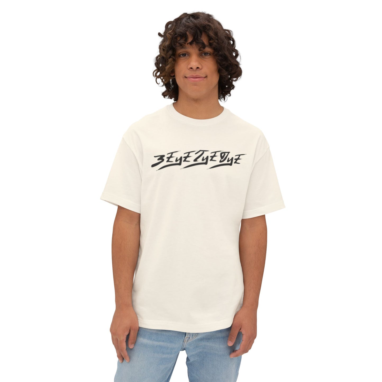 3ETD "417" Cymatic Print Oversized Boxy T Shirt