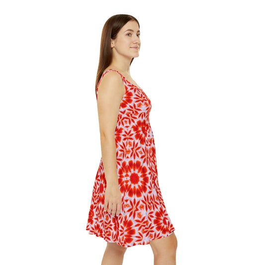 Women's "SACRAL" Cymatic Print Skater Dress
