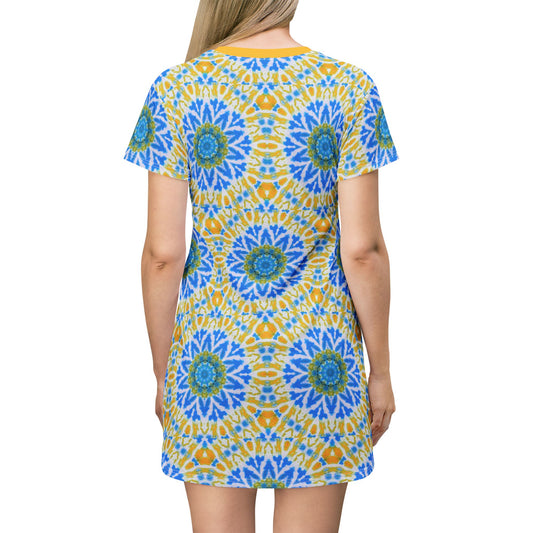 Women's "GETA" AOP T-Shirt Dress