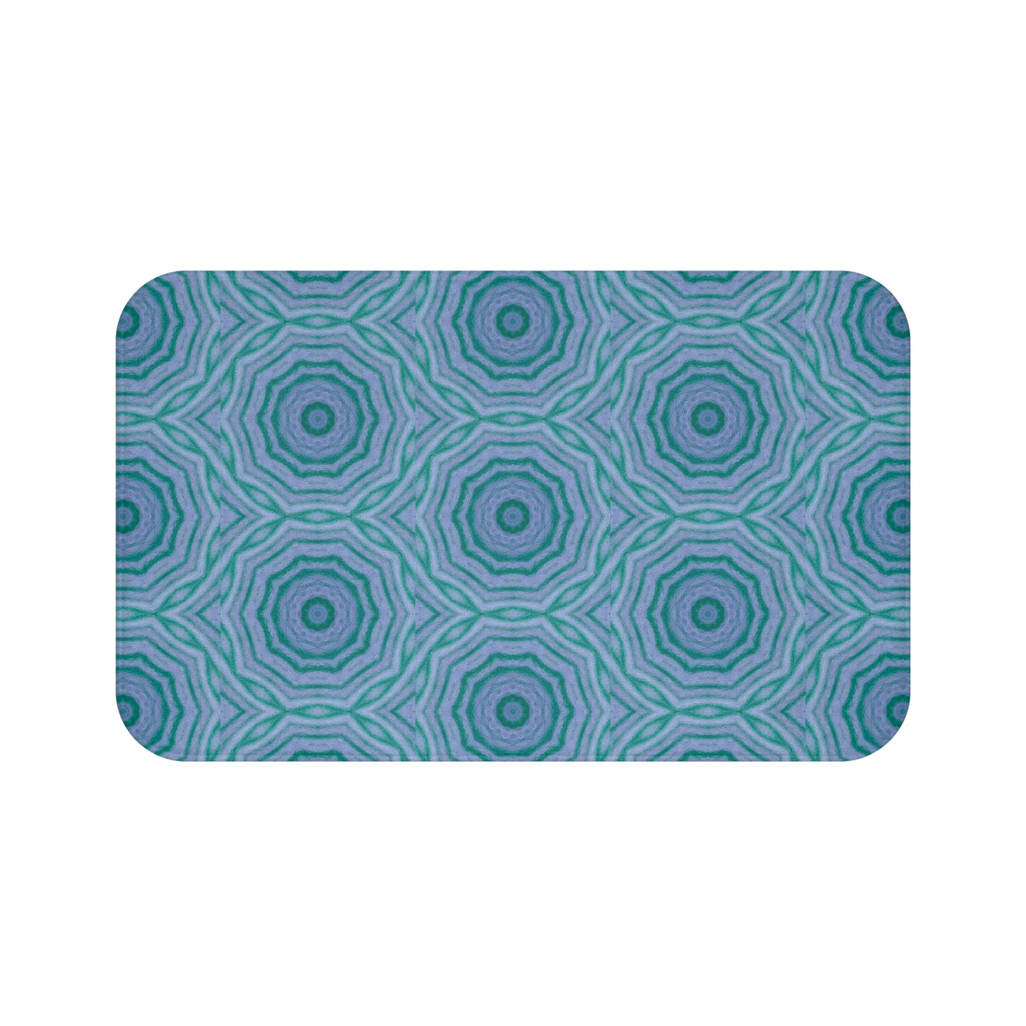 "GR33N3RY" Cymatic Print Bath Mat