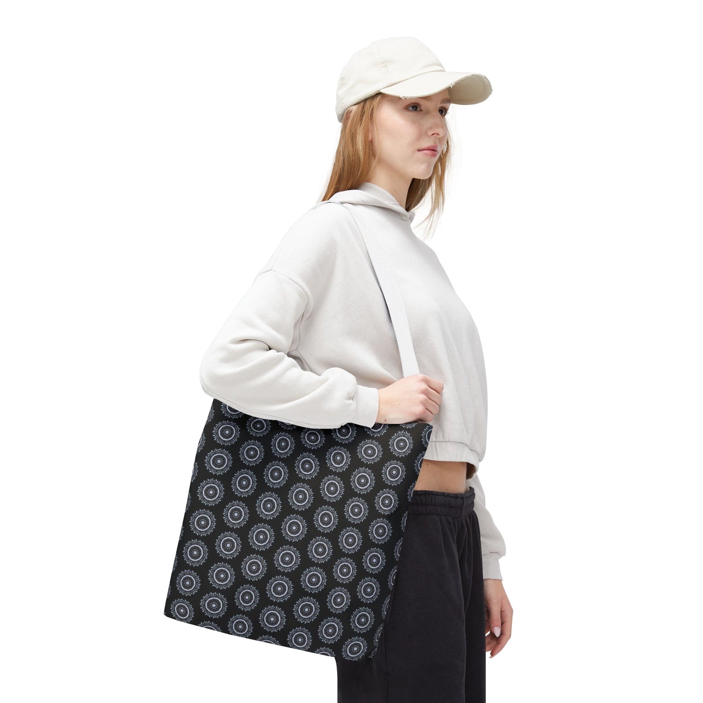MAYA Cymatic Aop Customisable Tote Bag (Black)