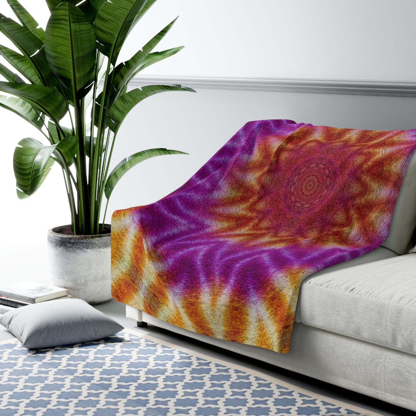 "OST3OS" Sherpa Fleece Blanket | Cosy Throw for Home Decor & Gifts