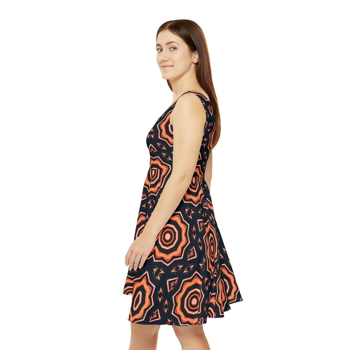Women's "417" Cymatic Print Skater Dress