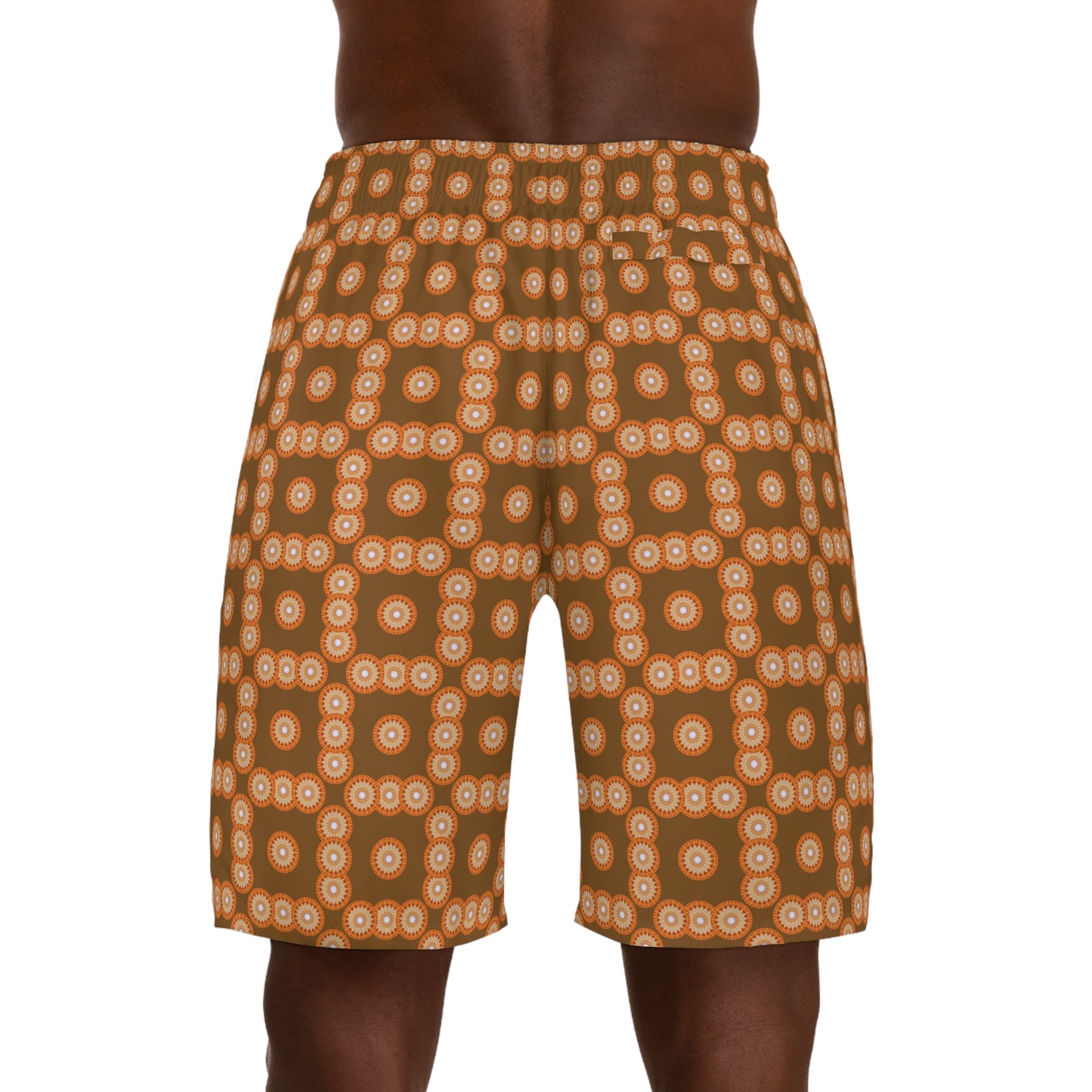 Men's "SOL" Check Jogger Shorts (AOP)