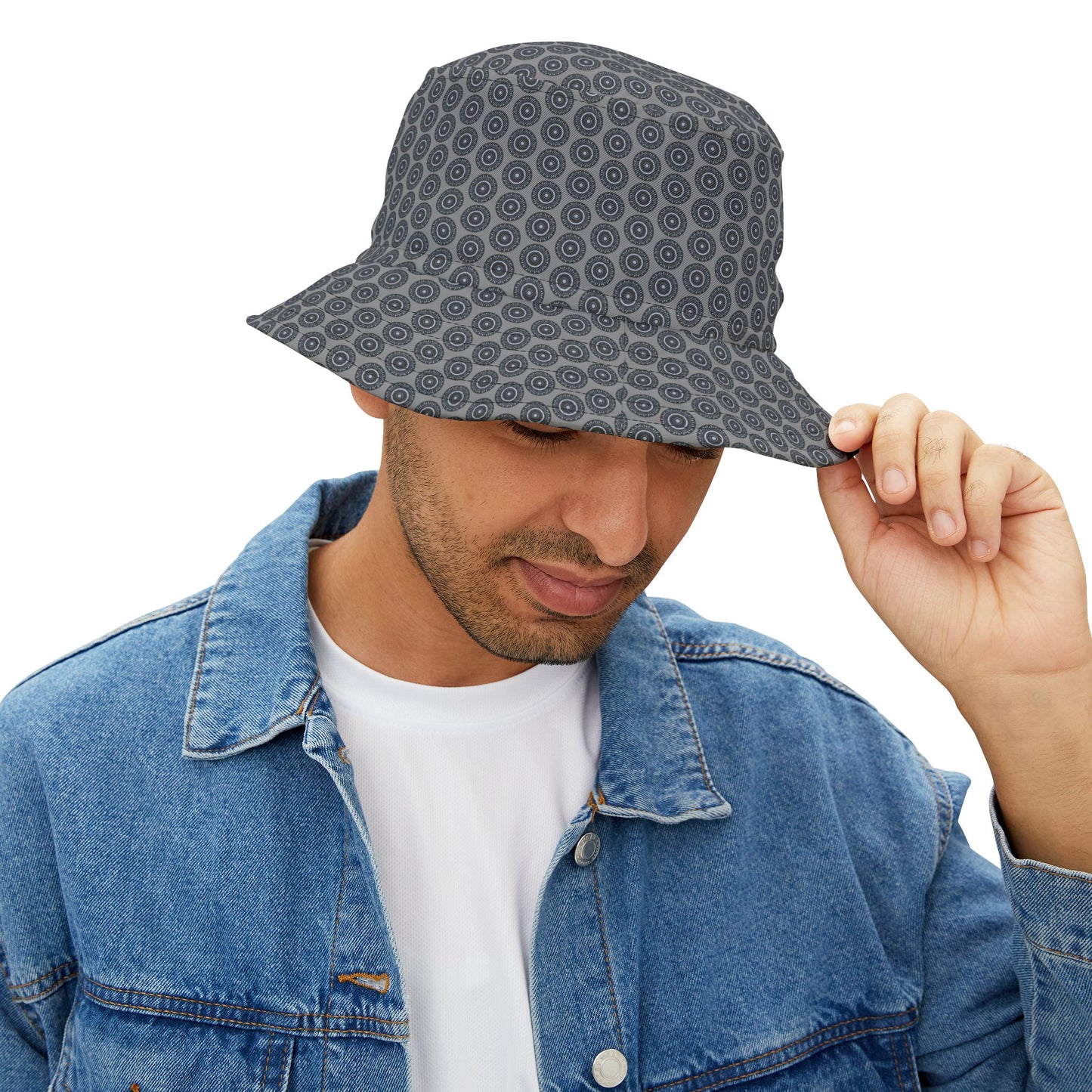 MAYA Cymatic Aop Bucket Hat (Grey)