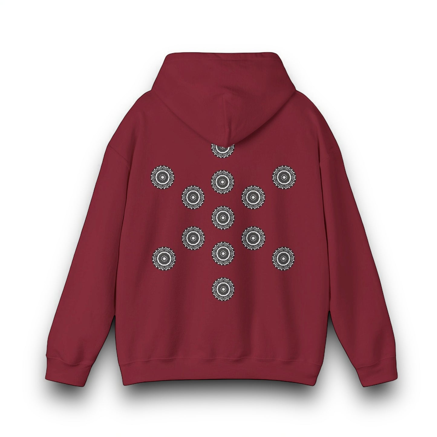 Men's 3ETD Noir "MAYA" Cymatic Print Hoodie