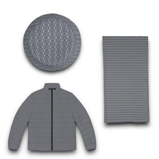 Men’s “MAYA” AOP Autumn/Winter Set (Grey)
