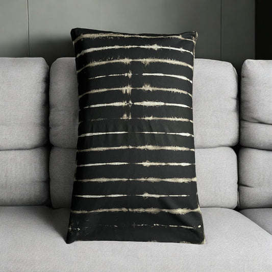 Striped Bleach Tie Dye Pillow Case (x2)