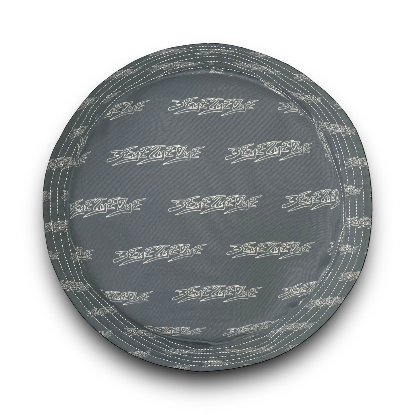 3ETD Wht Outline AOP Bucket Hat (Dark Grey)