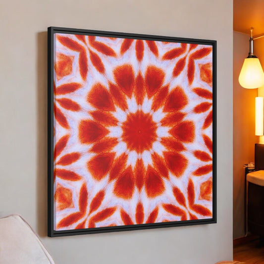 “SACRAL” Matte Canvas, Black Frame