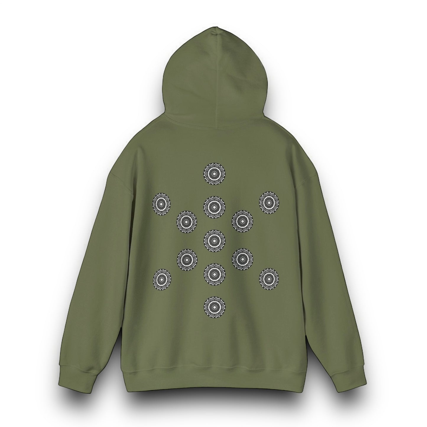 Men's 3ETD Noir "MAYA" Cymatic Print Hoodie