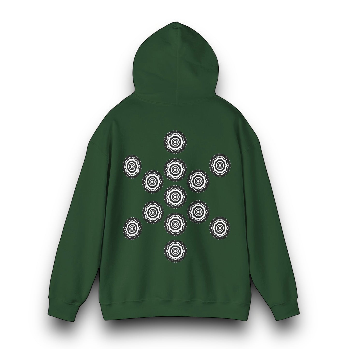 Men's 3ETD Noir "417" Cymatic Print Hoodie