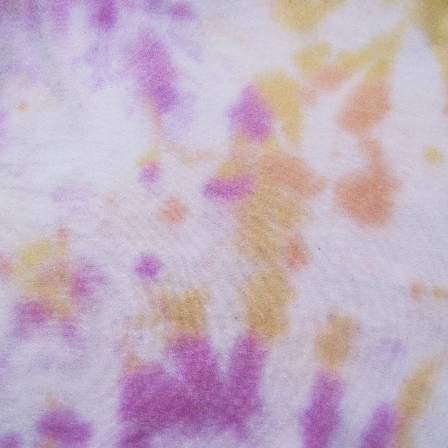 Gold, Orange & Lavender Crumple Tie Dye Sweatshirt