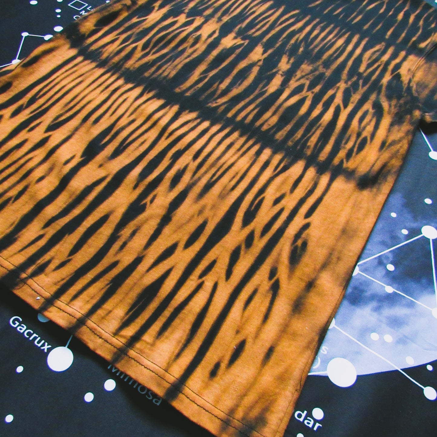 Shibori Bleach Tie Dye T Shirt