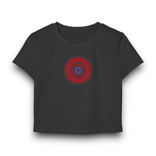 Women's "VESI-2" Cymatic Print Baby Tee
