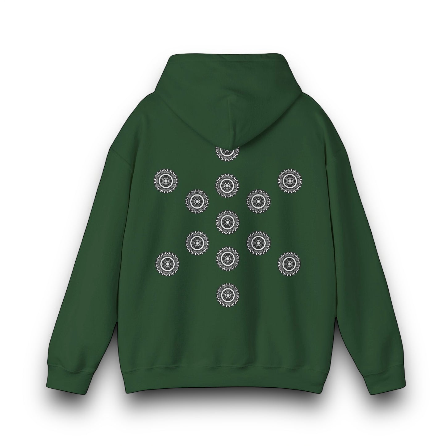 Men's 3ETD Noir "MAYA" Cymatic Print Hoodie