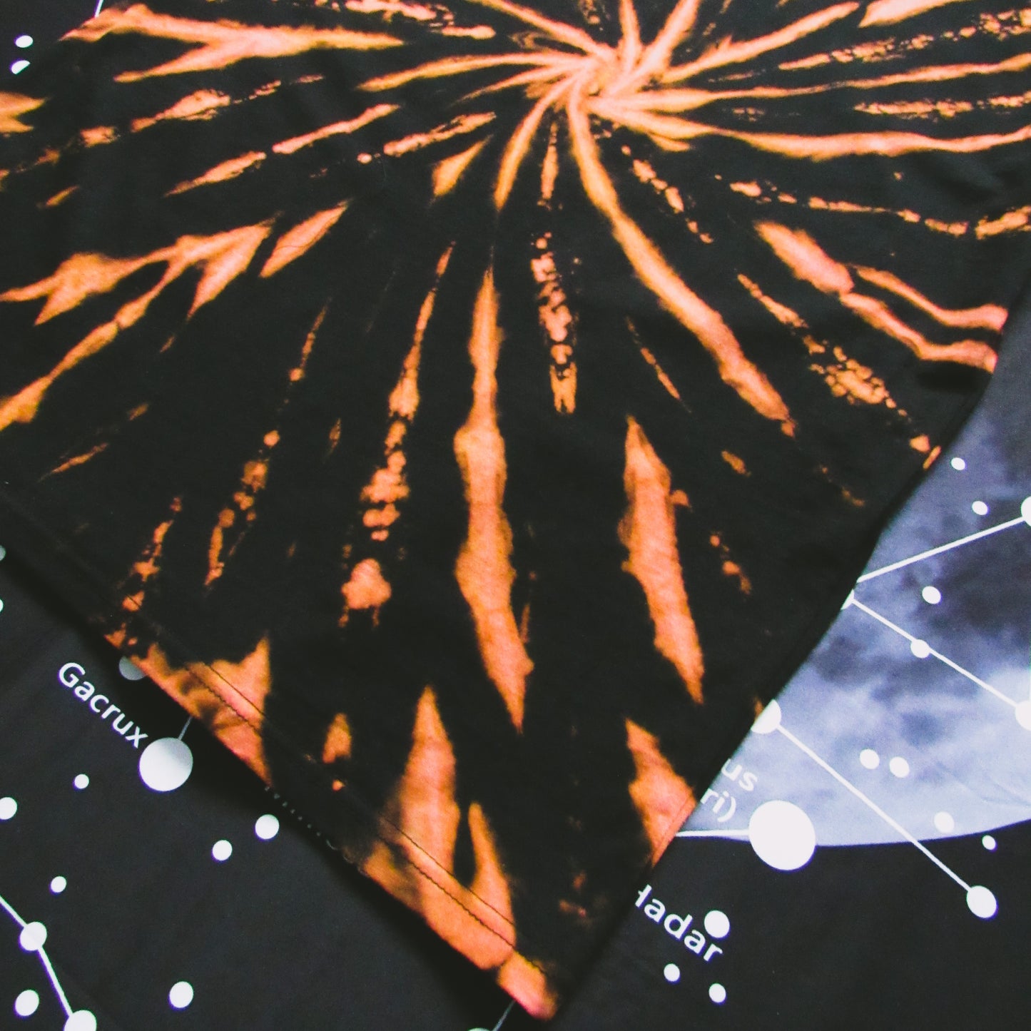 Gradient Spiral Bleach Tie Dye T Shirt