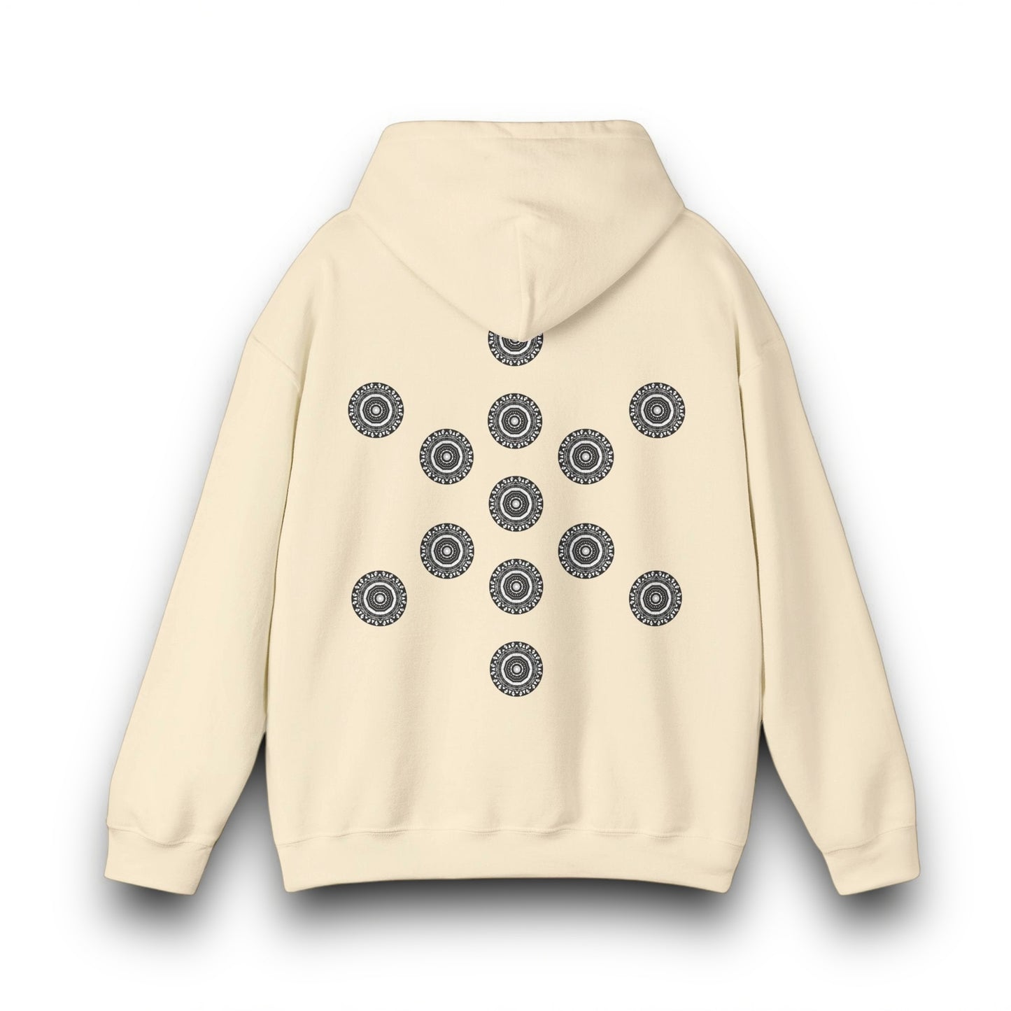 Men's 3ETD Noir "MAYA" Cymatic Print Hoodie