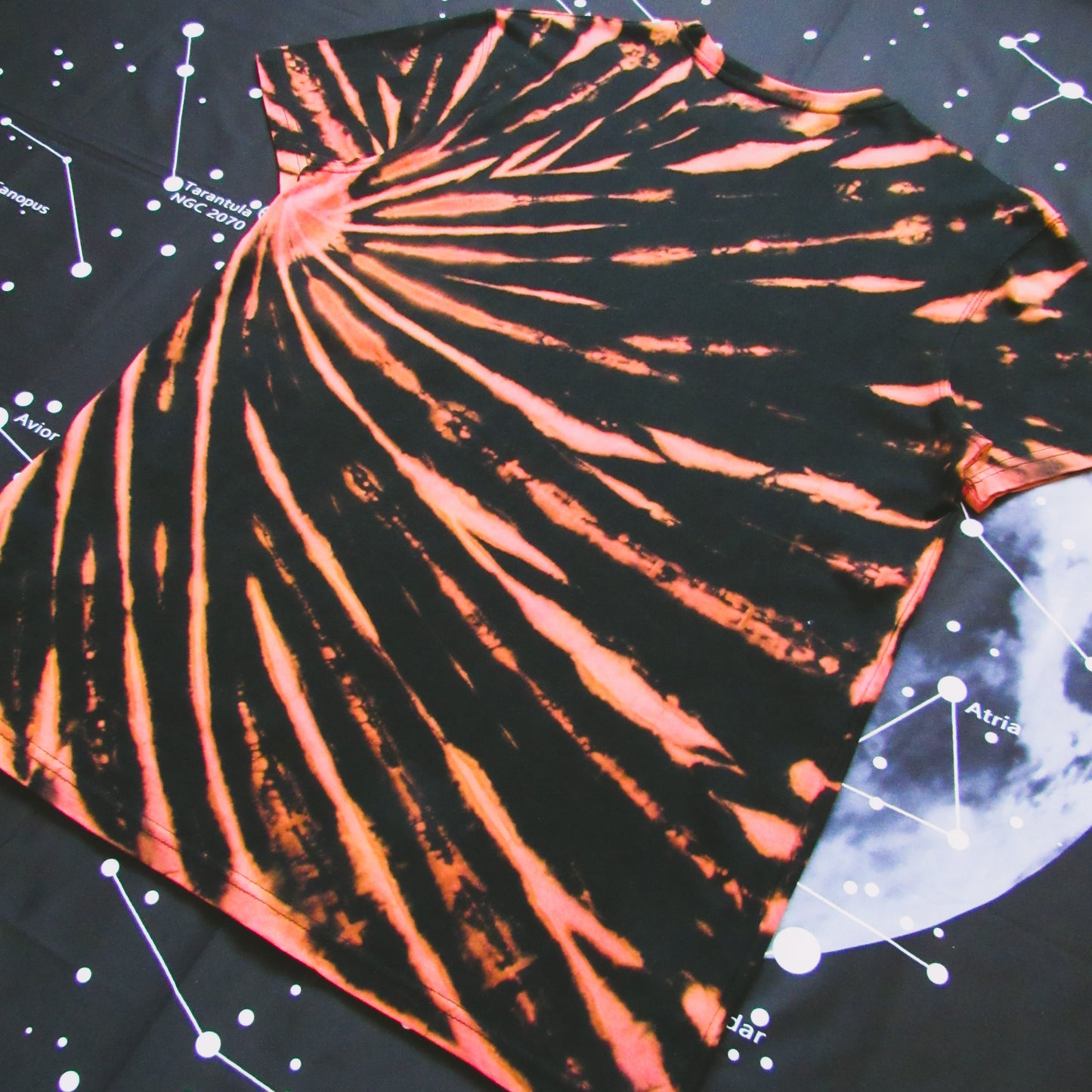 Gradient Sunrise Bleach Tie Dye T Shirt