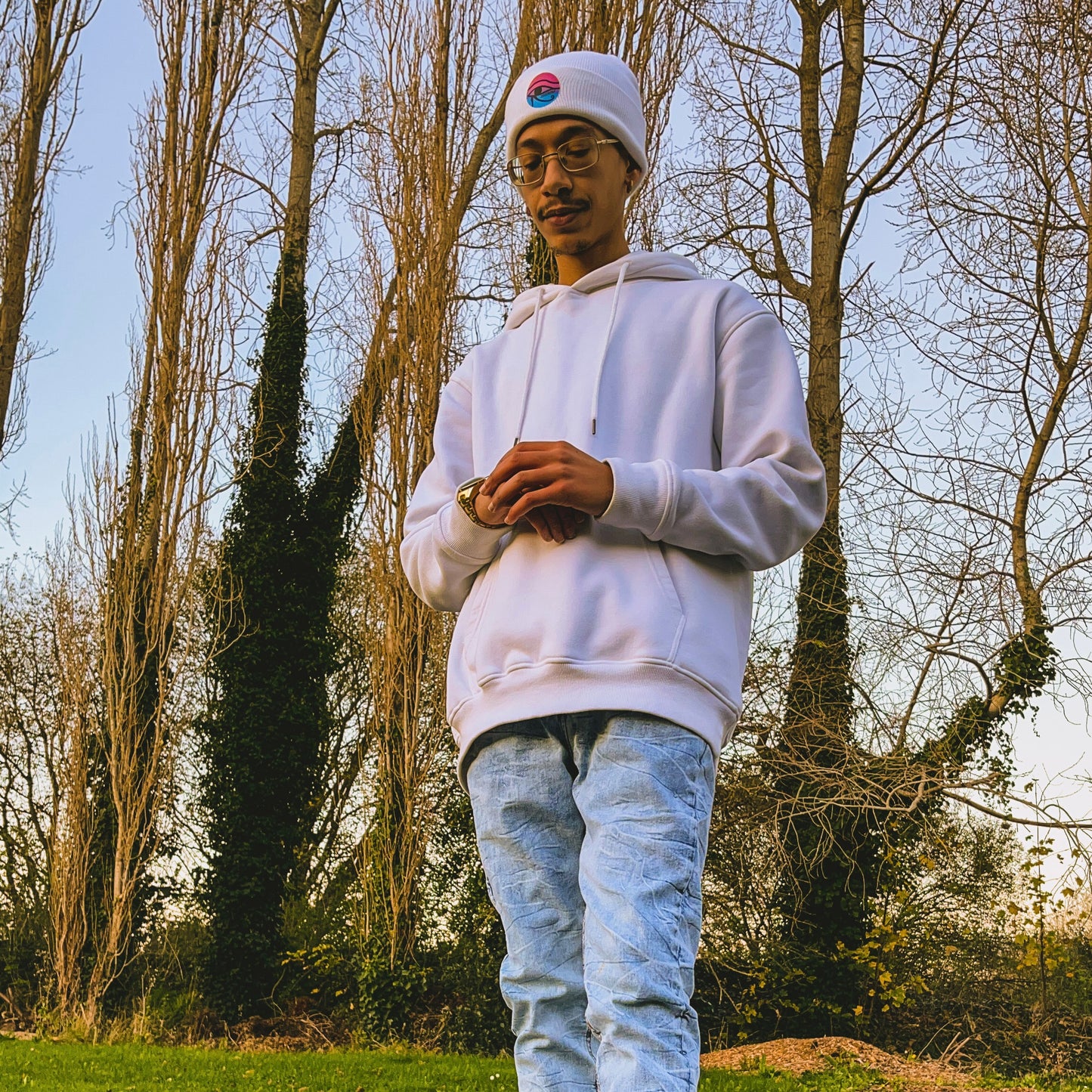 3EyeTyeDye Ltd Ed Pullover Hoodie (White)