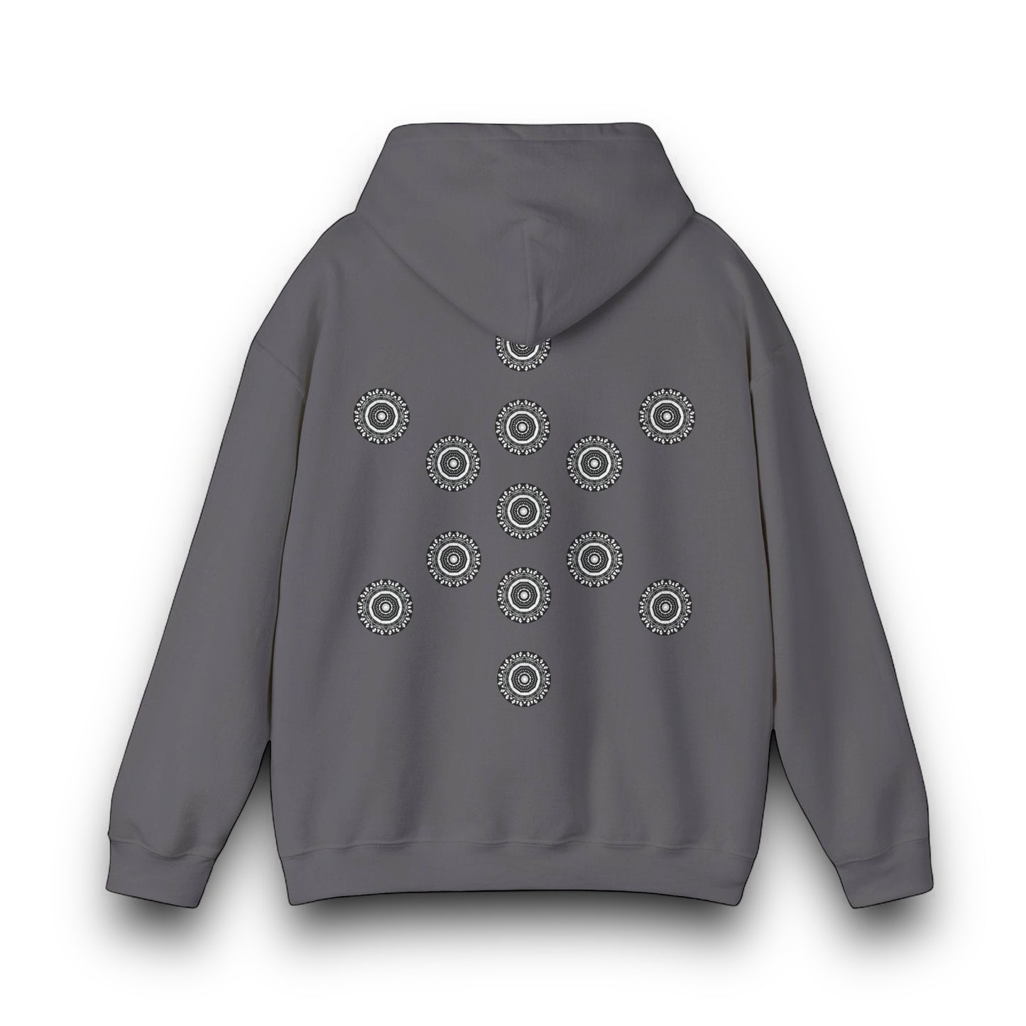 Men's 3ETD Noir "MAYA" Cymatic Print Hoodie