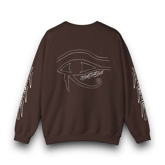 Men's 3ETD Logo Wht Outline Print Crewneck