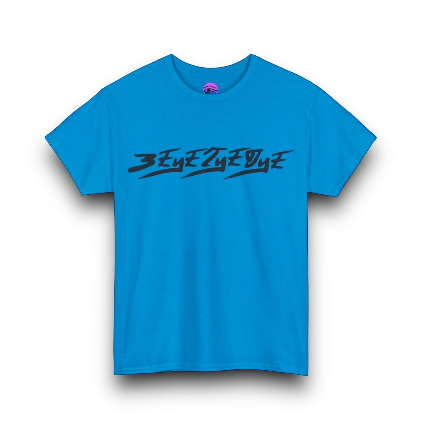 3EyeTyeDye Cymatic Prt Heavy Cotton T Shirt (E-VEIL EYE)