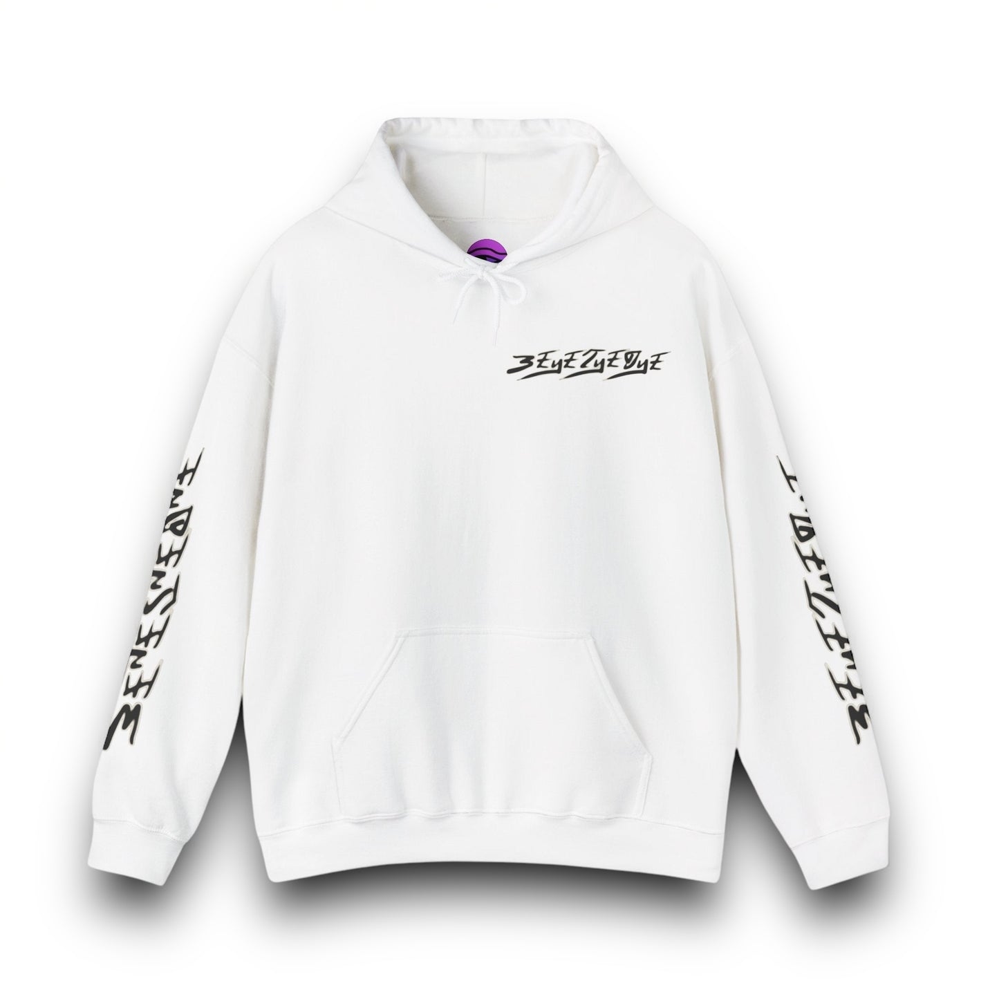 Men's 3ETD Noir "TRIBAL" Cymatic Print Hoodie