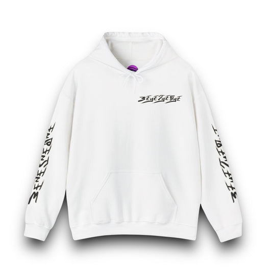 Men's 3ETD Noir "TRIBAL" Cymatic Sleeve Print Hoodie