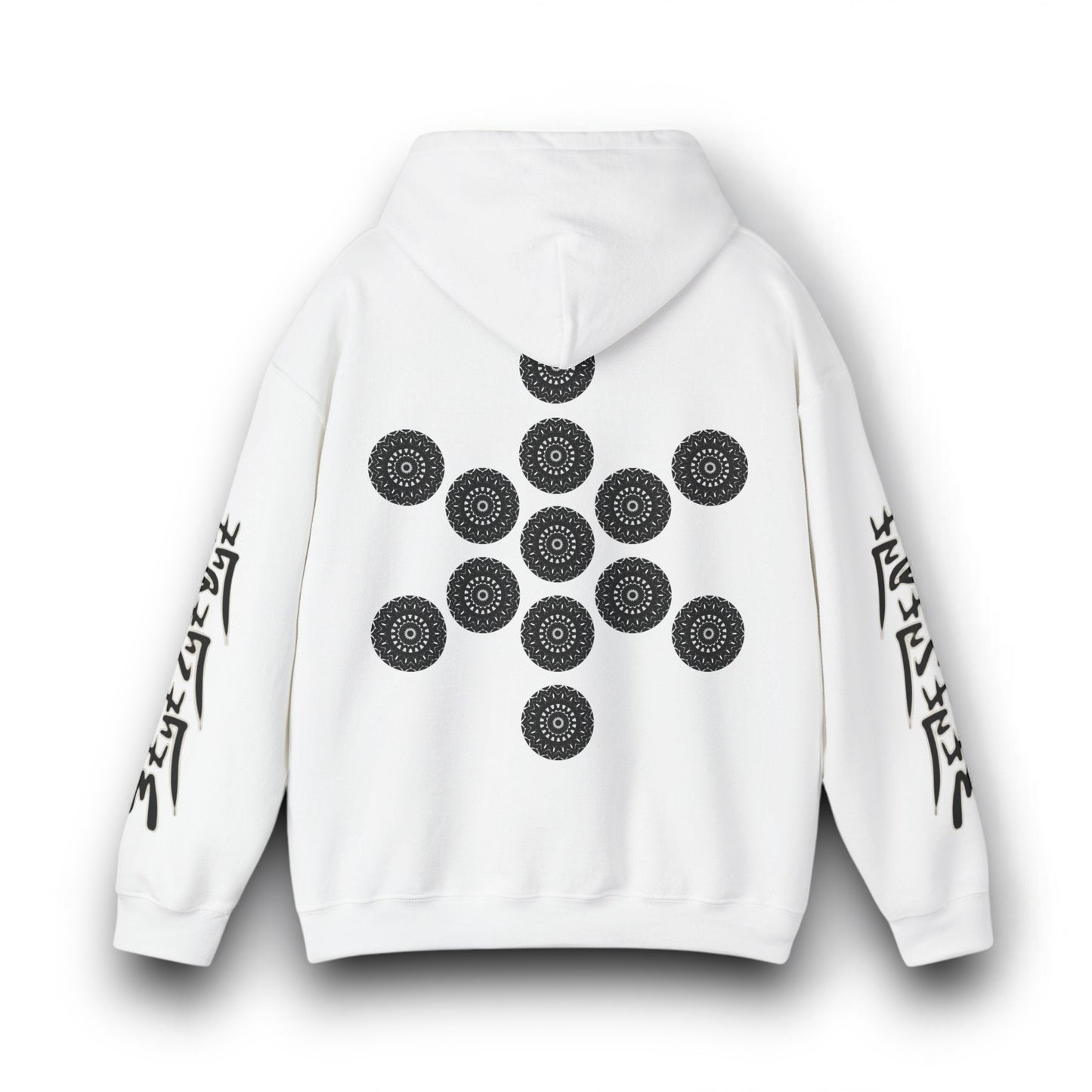 Men's 3ETD Noir "TRIBAL" Cymatic Print Hoodie