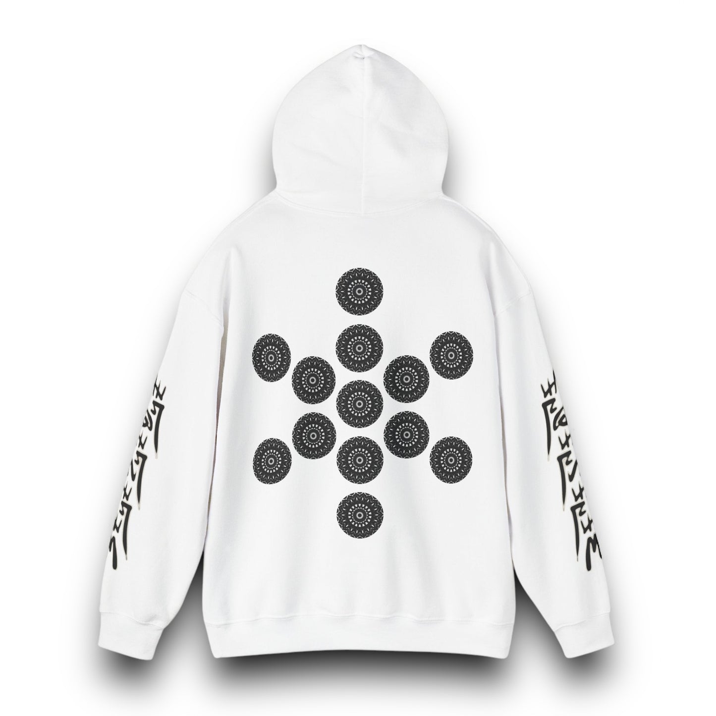 Men's 3ETD Noir "TRIBAL" Cymatic Print Hoodie