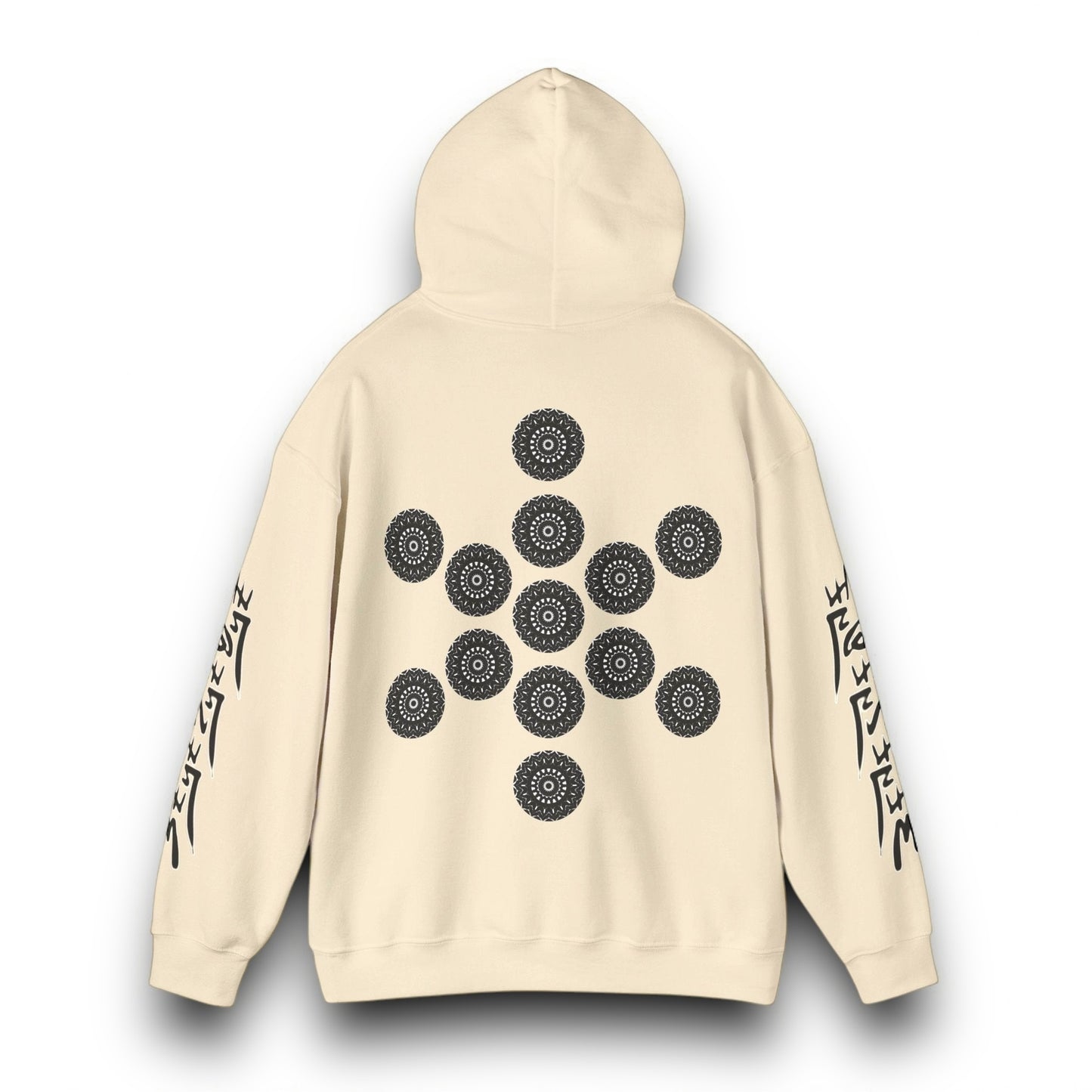 Men's 3ETD Noir "TRIBAL" Cymatic Print Hoodie