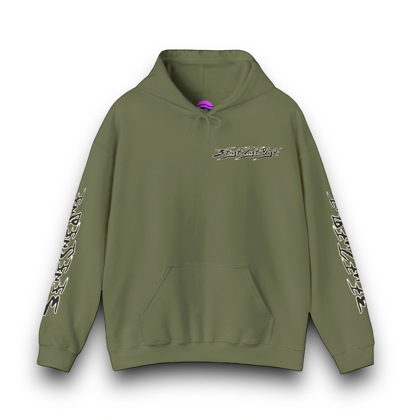 Men's 3ETD Noir "TRIBAL" Cymatic Print Hoodie
