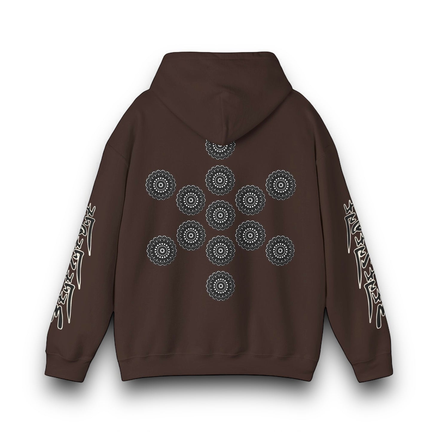 Men's 3ETD Noir "TRIBAL" Cymatic Print Hoodie