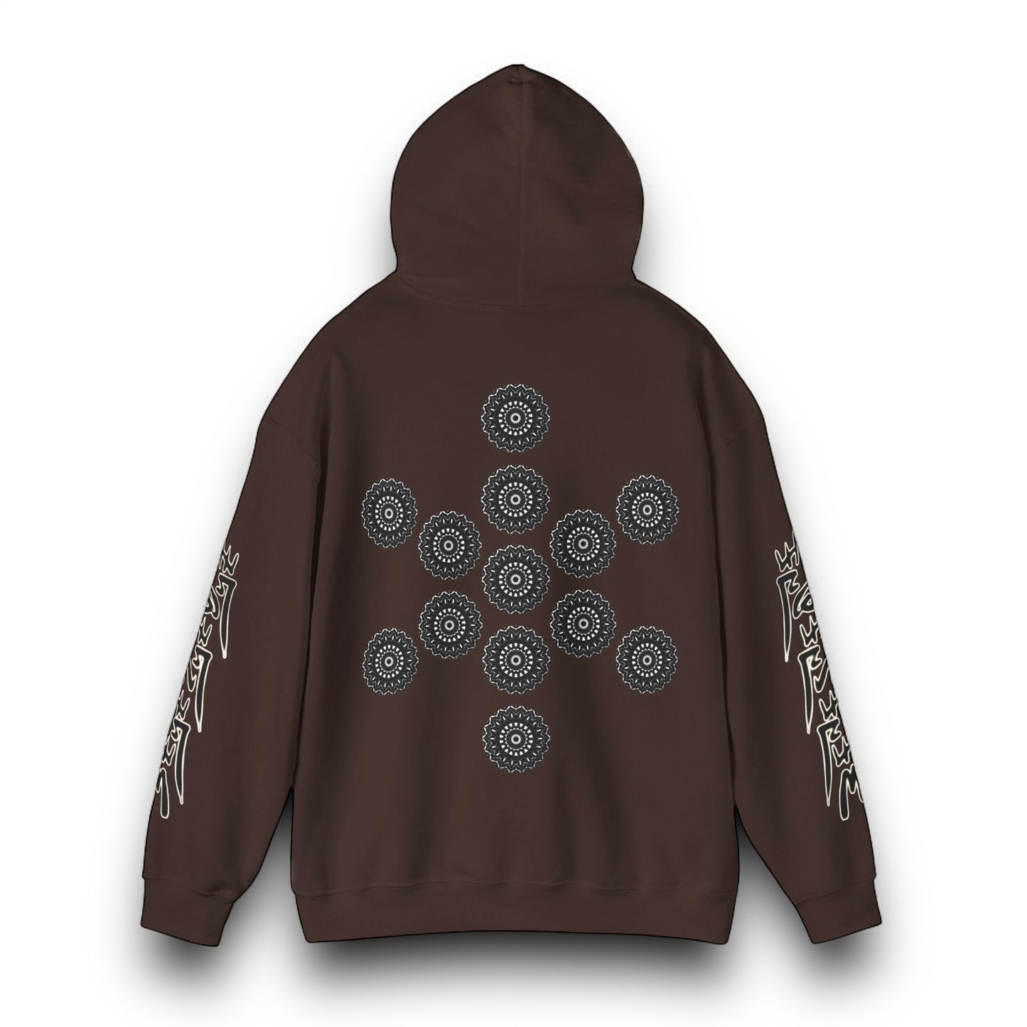 Men's 3ETD Noir "TRIBAL" Cymatic Print Hoodie