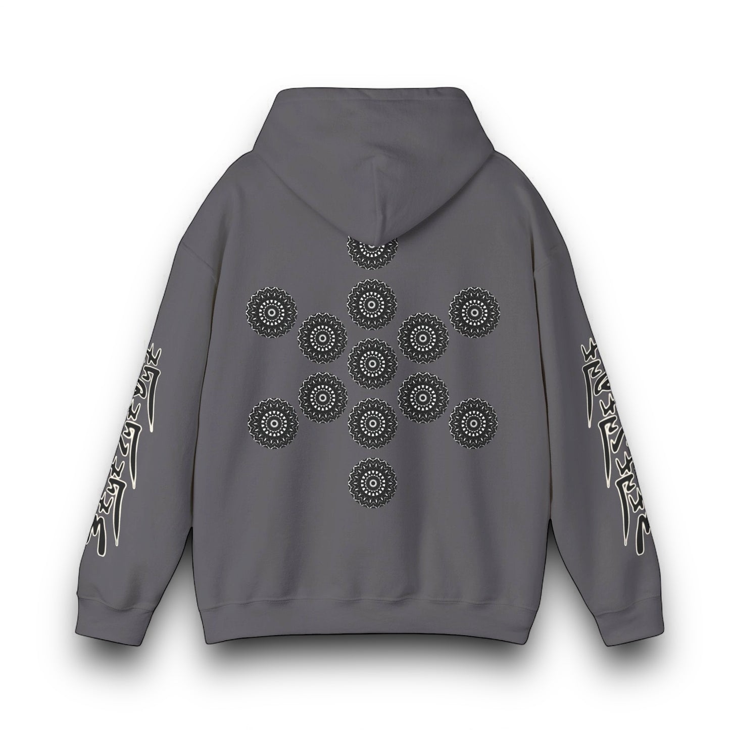 Men's 3ETD Noir "TRIBAL" Cymatic Print Hoodie