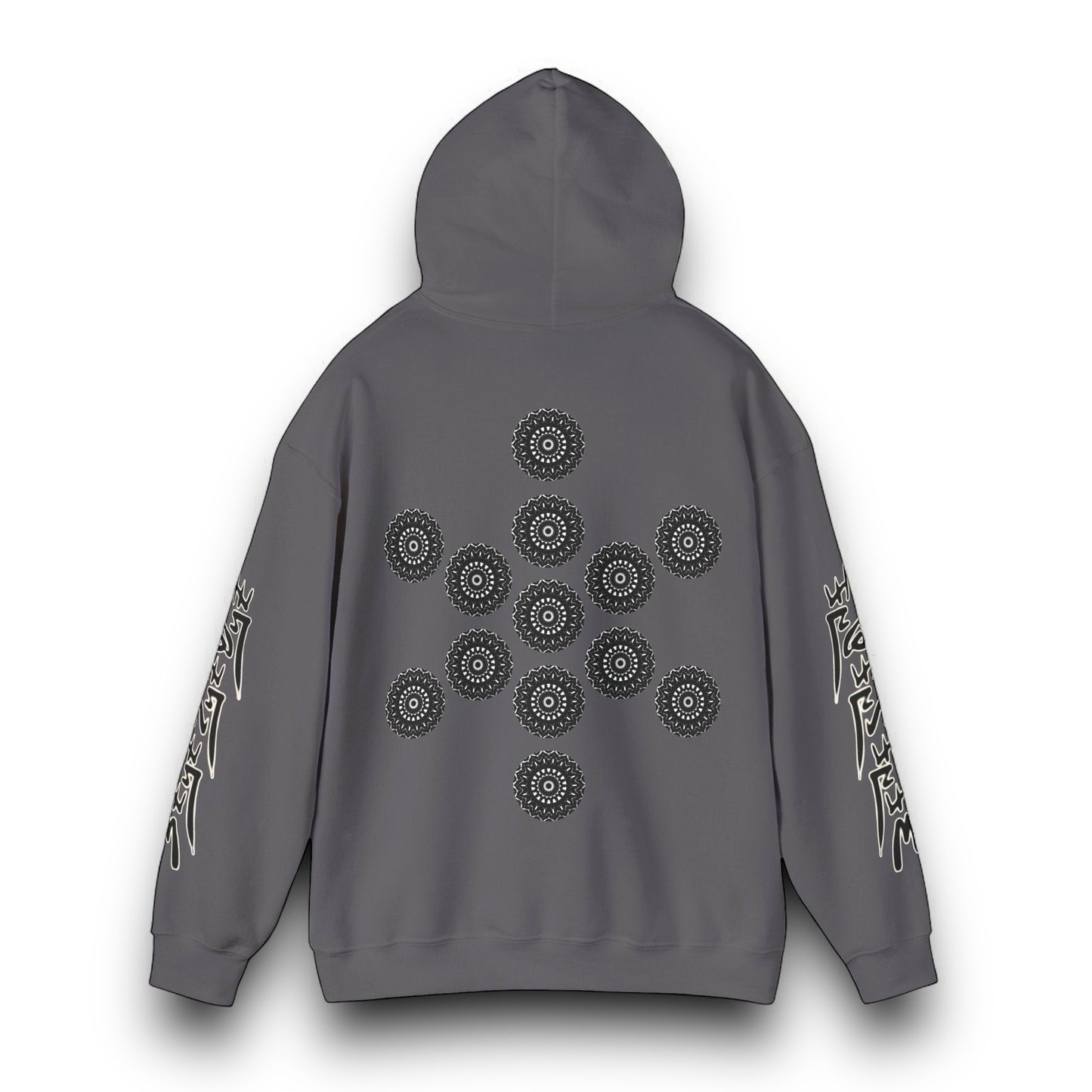 Men's 3ETD Noir "TRIBAL" Cymatic Print Hoodie