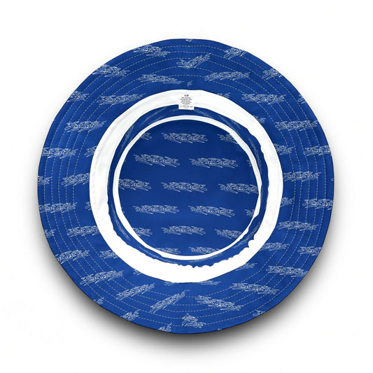 3ETD Wht Outline AOP Bucket Hat (Dark Blue)