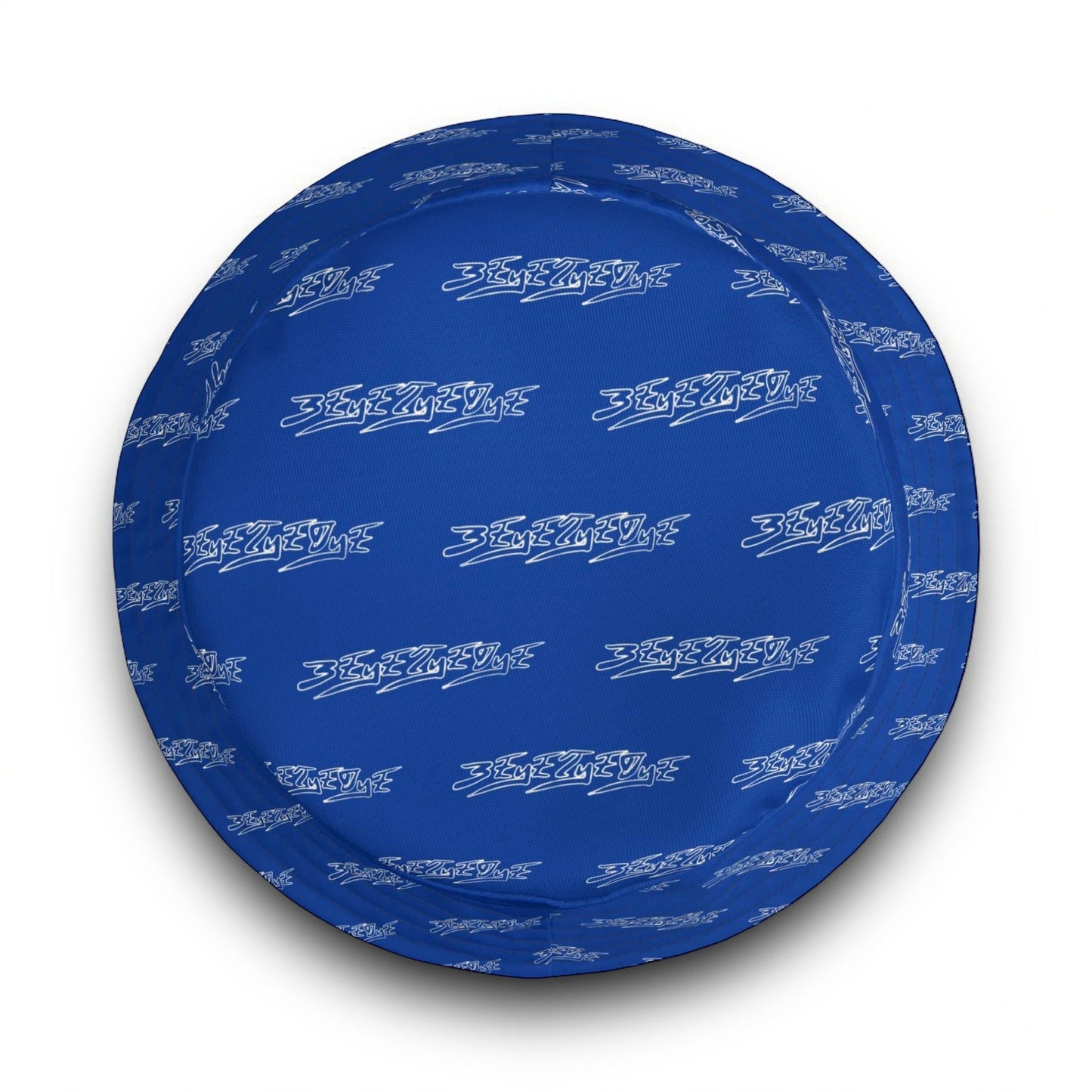 3ETD Wht Outline AOP Bucket Hat (Dark Blue)