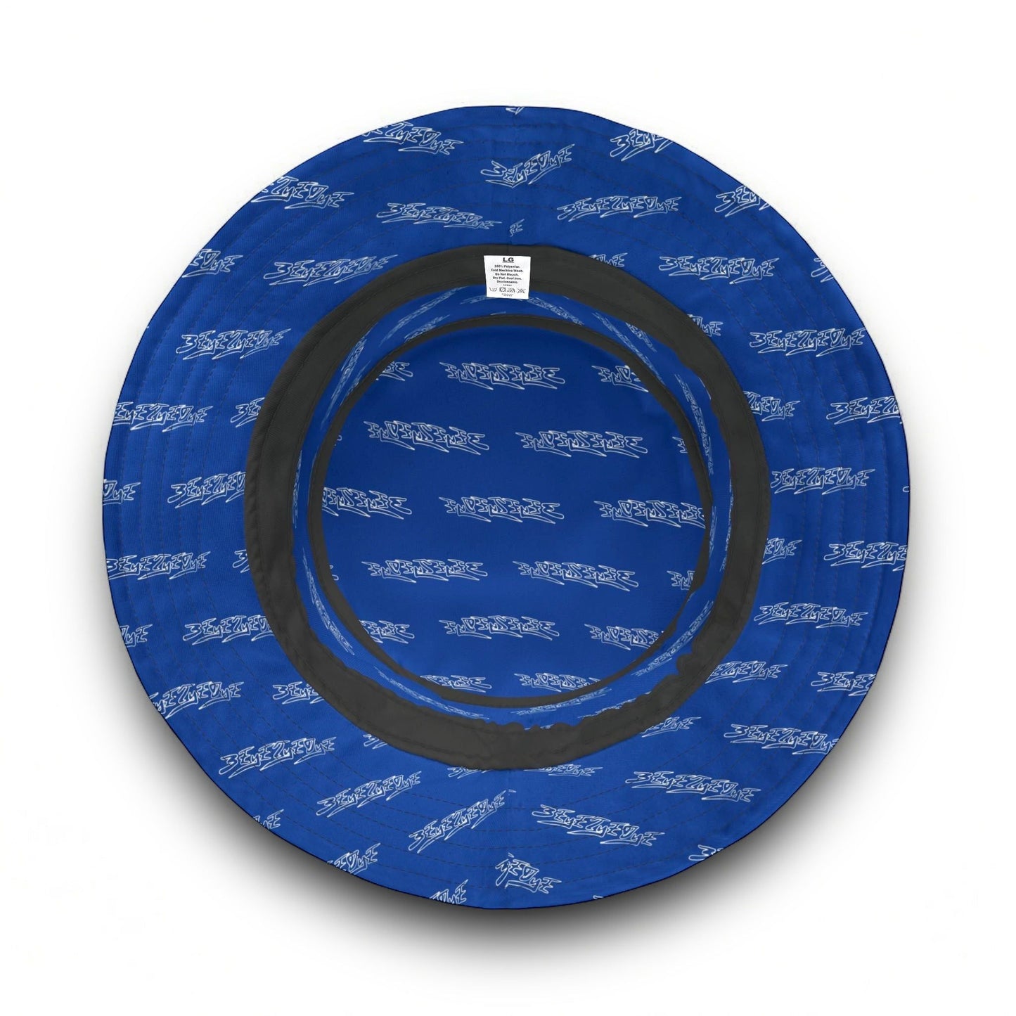 3ETD Wht Outline AOP Bucket Hat (Dark Blue)