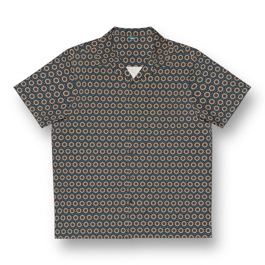 Men’s “BLKSUN” Cymatic AOP Hawaiian Shirt