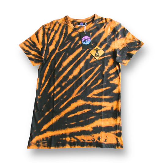 Embroidered Sunburst Bleach Tie Dye T Shirt (BMU)