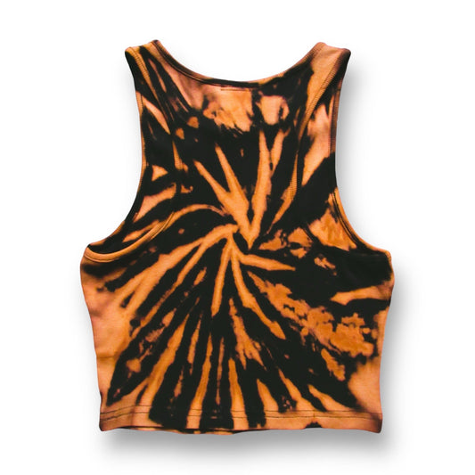 Spiral Bleach Tie Dye Crop Top